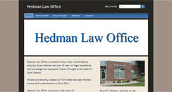 Desktop Screenshot of hedman-law.com